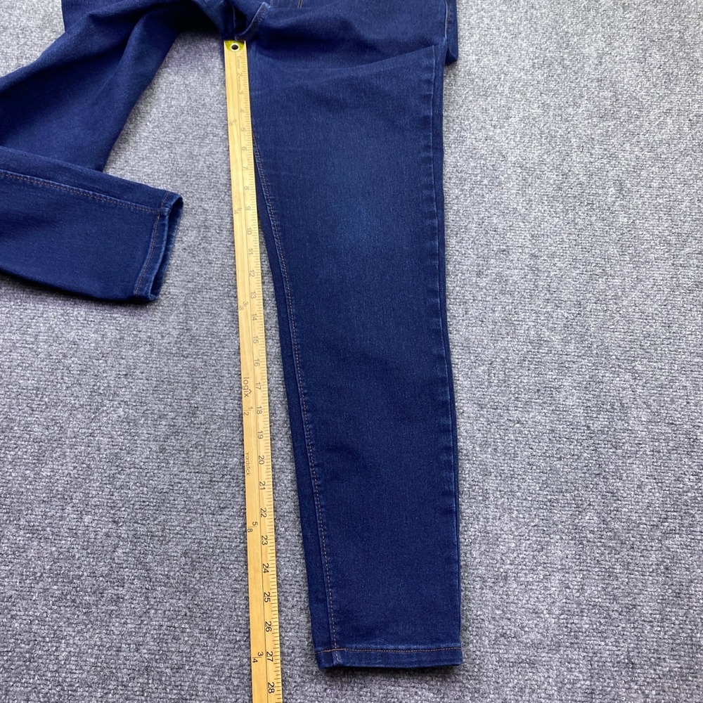Curve Appeal High Rise Essential Skinny Jeans Dark Wash Blue Size 12/31 Preppy - Picture 3 of 11